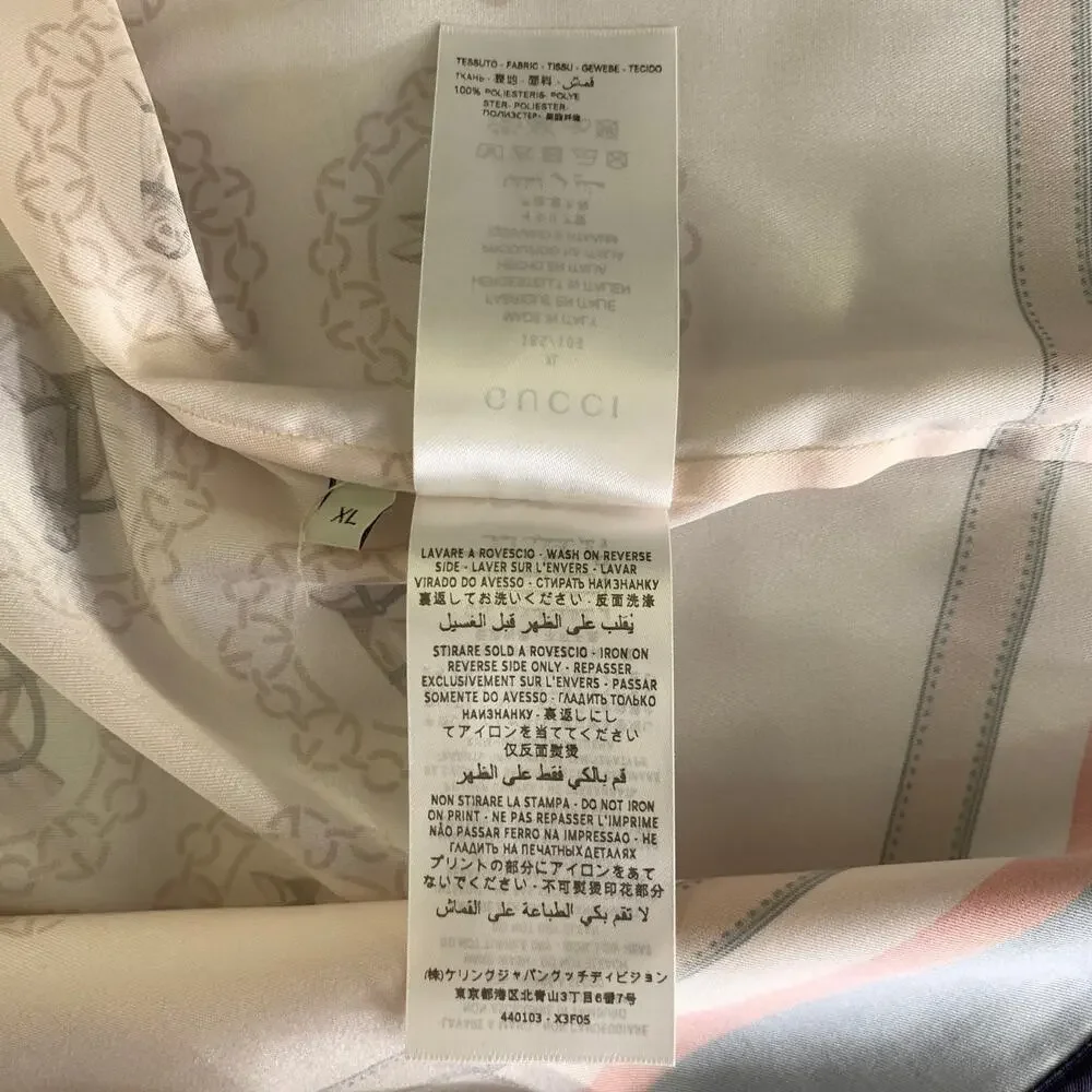 GUCCI Size L Beige Tan & Navy Equestrian Polyester Tracksuits & Sets
